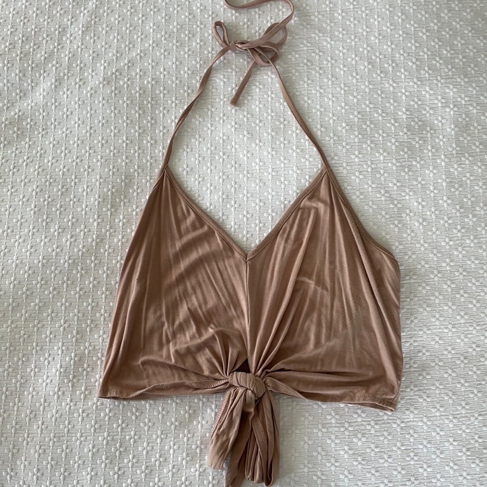 Blush Pink Tobi Halter Tank Top
